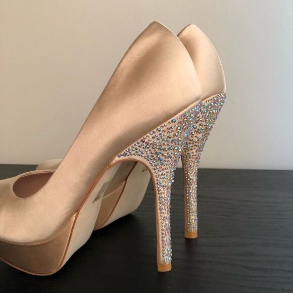 Nude Swarovski Elegant heels - Picture 12 of 13